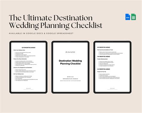 Free The Ultimate Destination Wedding Planning Checklist - Plan In Love