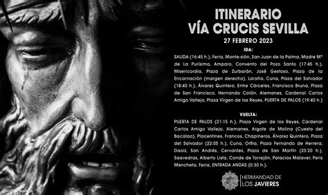 ITINERARIO VÍA CRUCIS SEVILLA Hermandad de Los Javieres