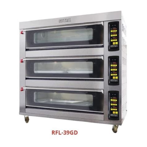 Jual SATMESIN Gas Baking Oven 3 Deck 9 Tray RFL 39GD Getra Oven