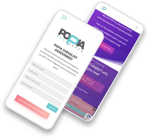Popia Website Assessment Tool Popia Compliancy For Websites