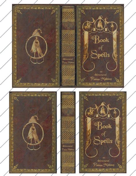 Free Printable Spell Book Cover