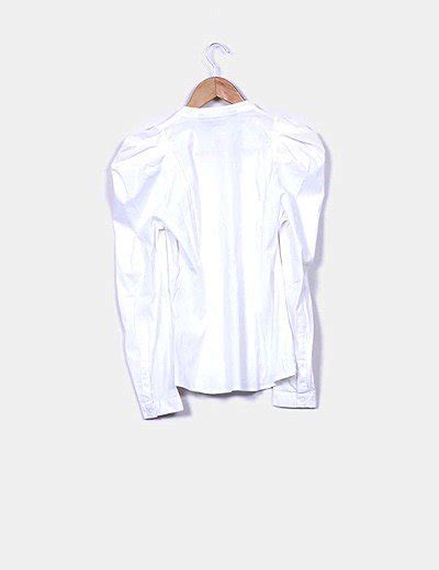 Venta Camisa Blanca Manga Abullonada Zara En Stock