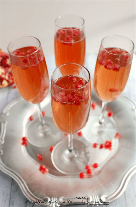 Pomegranate Prosecco Cocktail Recipe Miss Information