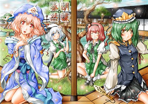 Konpaku Youmu Saigyouji Yuyuko Konpaku Youmu Shiki Eiki And Onozuka