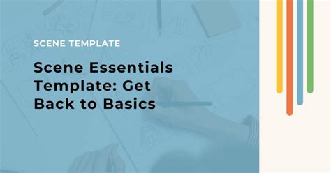 Scene Essentials Template Get Back To Basics — Plottr