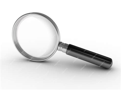 Premium Photo Isolated Magnifying Glass On White Background