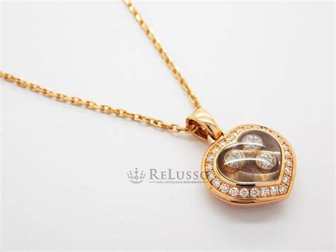 Collana Con Pendente Chopard Collezione Happy Diamonds In Oro Rosa