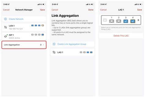 Link Aggregation Groups Lag Firewalla