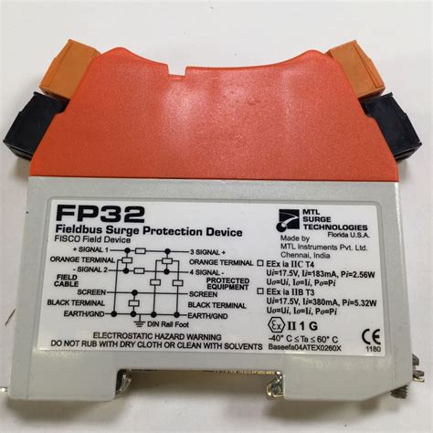 Mtl Surge Technologies FP32 Fieldbus Surge Protection Device Fisco