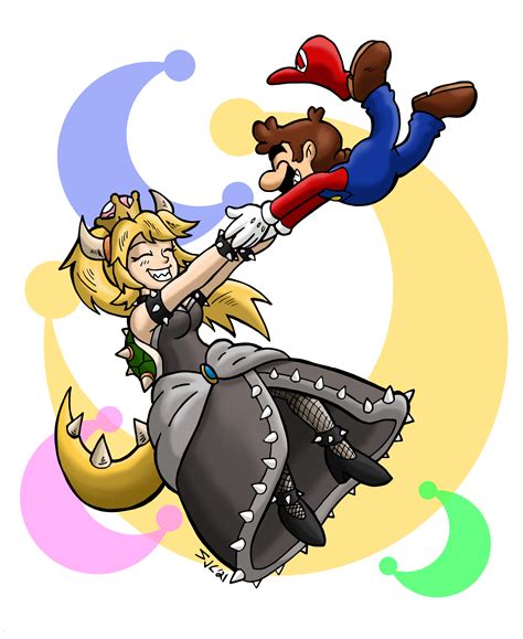 Bowsette And Mario By Sea Salt On Newgrounds