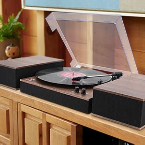 Amazon Mpk Bluetooth Record Player Turntable Hifi System With