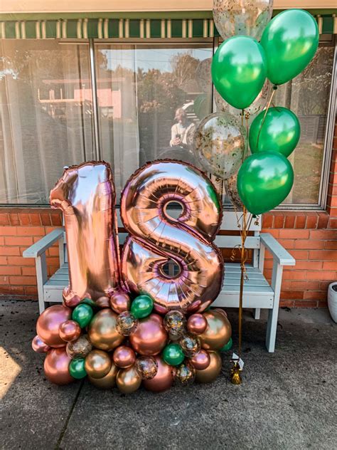 18th Birthday Balloon Bouquet In 2021 Balloons Balloon Bouquet