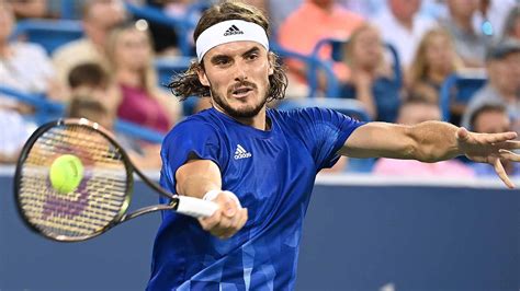 Download Stefanos Tsitsipas In Us Open Wallpaper