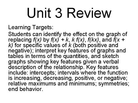 Coordinate Algebra Day 75 WarmUps Transformations GO Review