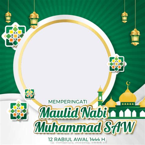 27 Bingkai Foto Twibbon Maulid Nabi Muhammad SAW 1444 H 2022 Warta Garut