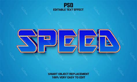 speed text effect  photoshop psd file