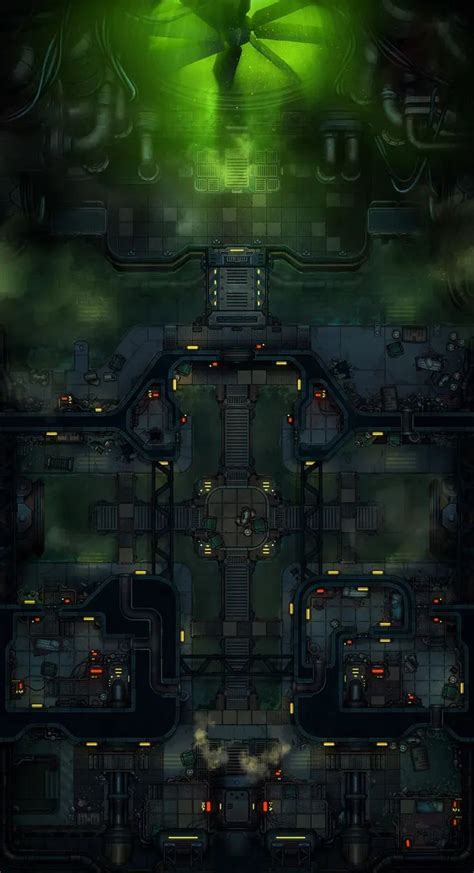 Deep City Sewers Czepeku Sci Fi In 2024 Map Layout Tabletop Rpg