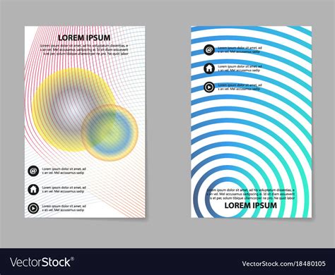 Business Set Brochure Template Layout Cover Vector Image