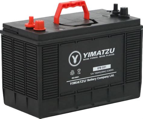 Battery Group 31 4 Terminal Efb Automotive 12v 100ah 945cca Sla Mf Yimatzu Multi