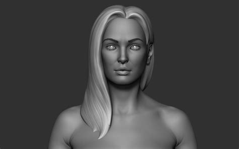 3d Model Realistic Female Basemesh Vr Ar Low Poly Cgtrader