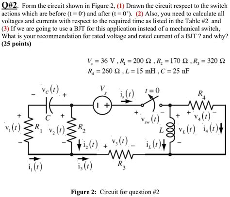 Solved Q 2 Form The Circuit Shown In Figure 2 1 Drawn Chegg