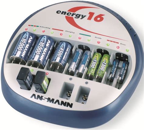 Ansmann 5207123us Energy 16 Plus Battery Charger Maintenance Device Battery Charger Battery