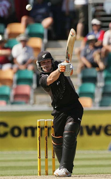 Brendon McCullum skies a drive towards mid off | ESPNcricinfo.com