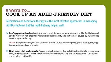 Tips for Cooking Up an ADHD-Friendly Diet