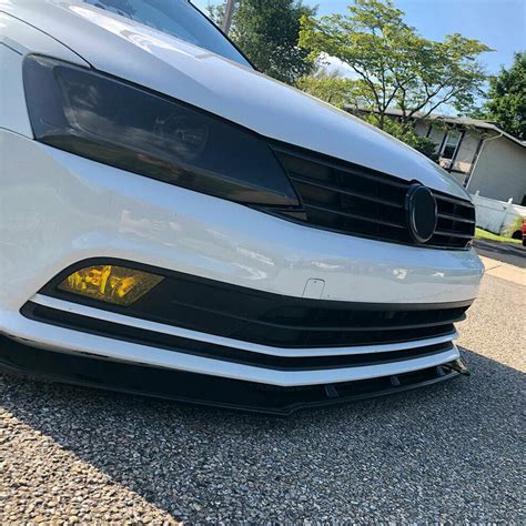 Buy Bright Black Front Bumper Lip Spoiler For Volkswagen Vw Jetta Mk