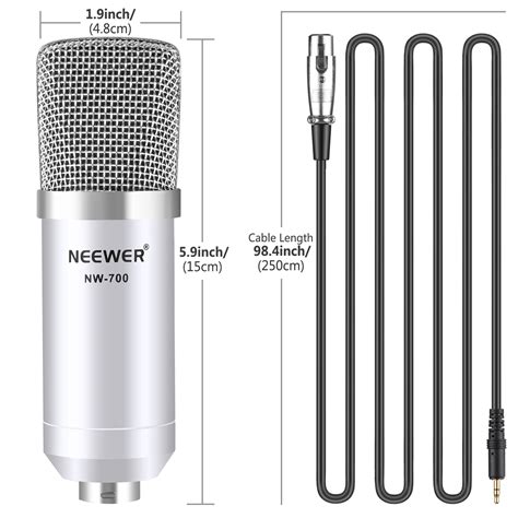 Neewer Nw Studio Broadcasting Recording Condenser Microphone Kit