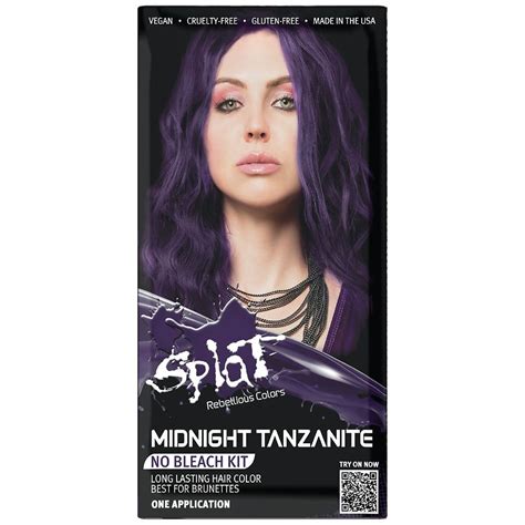 Splat No Bleach Hair Color Kit, Tanzanite | Walgreens