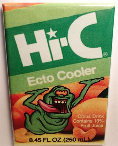 Hi C Slimer Ecto Cooler X Refrigerator Or Locker Magnet