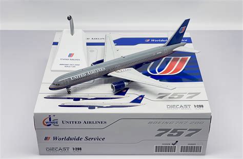 1:200 United Airlines Boeing 757-200 N509UA JC Wings XX20218 - Diecast ...