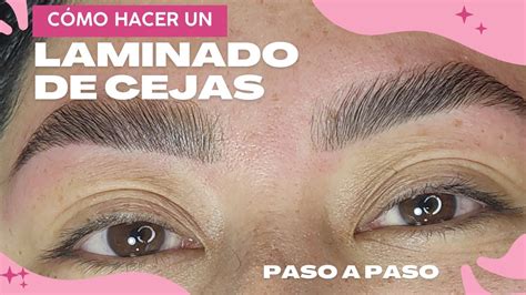 Cómo hacer laminado de cejas en casa tutorial paso a paso