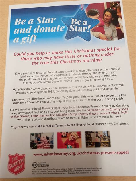 Salvation Army Christmas Present Appeal