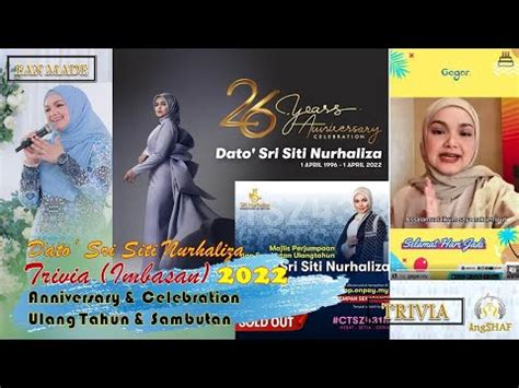 Siti Nurhaliza Trivia 2022 Anniversary Celebration Ulang Tahun