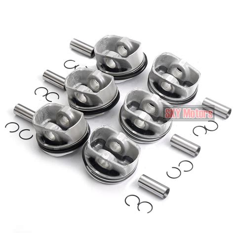 STD 6x Pistons Rings Set Φ84 5mm MAHLE For Audi A6 A7 A8 2 8 V6 FSI