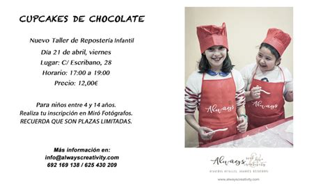 Always Creativity lanza taller de Repostería Infantil CEAL