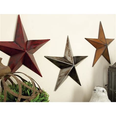 12" Multicolor Metal Stars Outdoor Wall Décor, 3ct. | Accent Pieces | Michaels