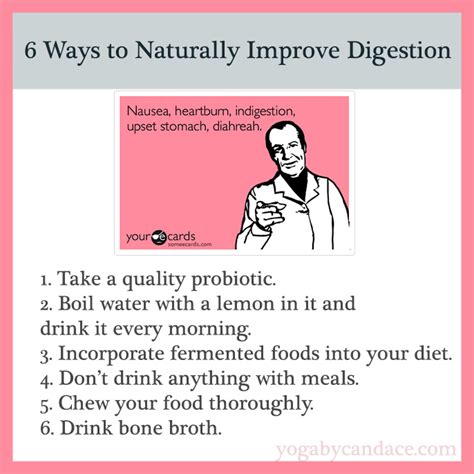 6 Ways To Improve Digestion Naturally — Yogabycandace