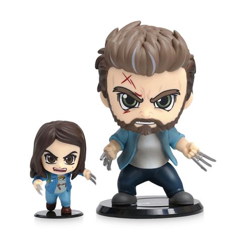 Logan And X Cosbaby Bobble Head Figure Set By Hot Toys Logan Is Here Now Dis Merchandise News