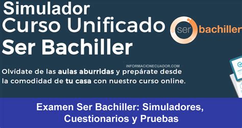 Nuevos Simuladores Ser Bachiller 2023 Preguntas Resueltas