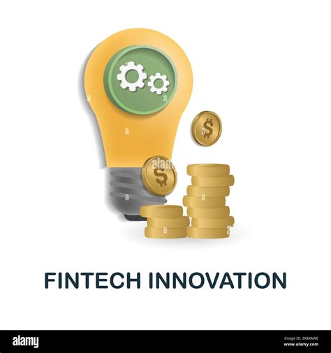 Fintech Innovation Icon 3d Illustration From Fintech Industry