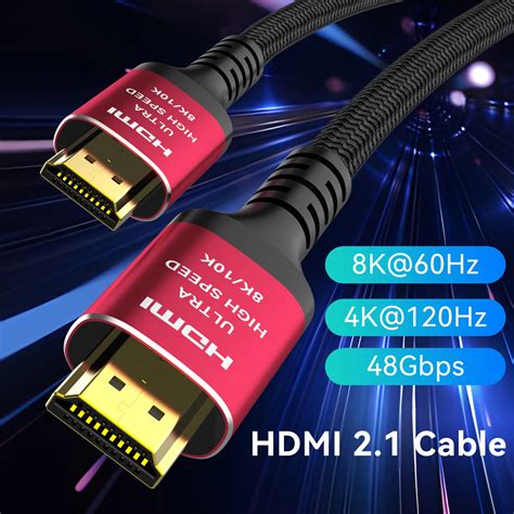 Lange K Hdmi Kabel Gbit S Geflochtene Hoch Geschwindigkeit Cord