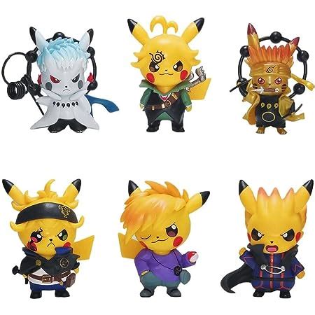 Buy Trunkin Anime Pikachu Crossover Set Of 6 Action Figures Weeb Manga