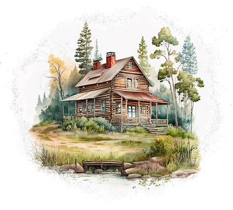 Cliparts from Anna : Houses. Домики. PNG.