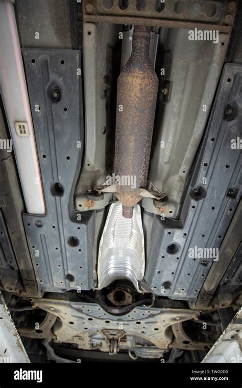 Toyota Prius Hybrid Stolen Catalytic Converter Underneath Vehicle