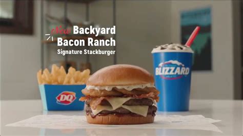 Dairy Queen New Backyard Bacon Ranch Signature Stackburger Youtube