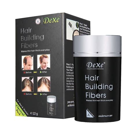 ผงไฟเบอร์ Dexe Hair Building Fibers ﻿ผงไฟเบอร์เพิ่มผมหนา ไฟเบอร์เพิ่มวอ