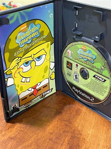 Spongebob Squarepants Battle For Bikini Bottom Playstation 2 2003 Tested Ebay